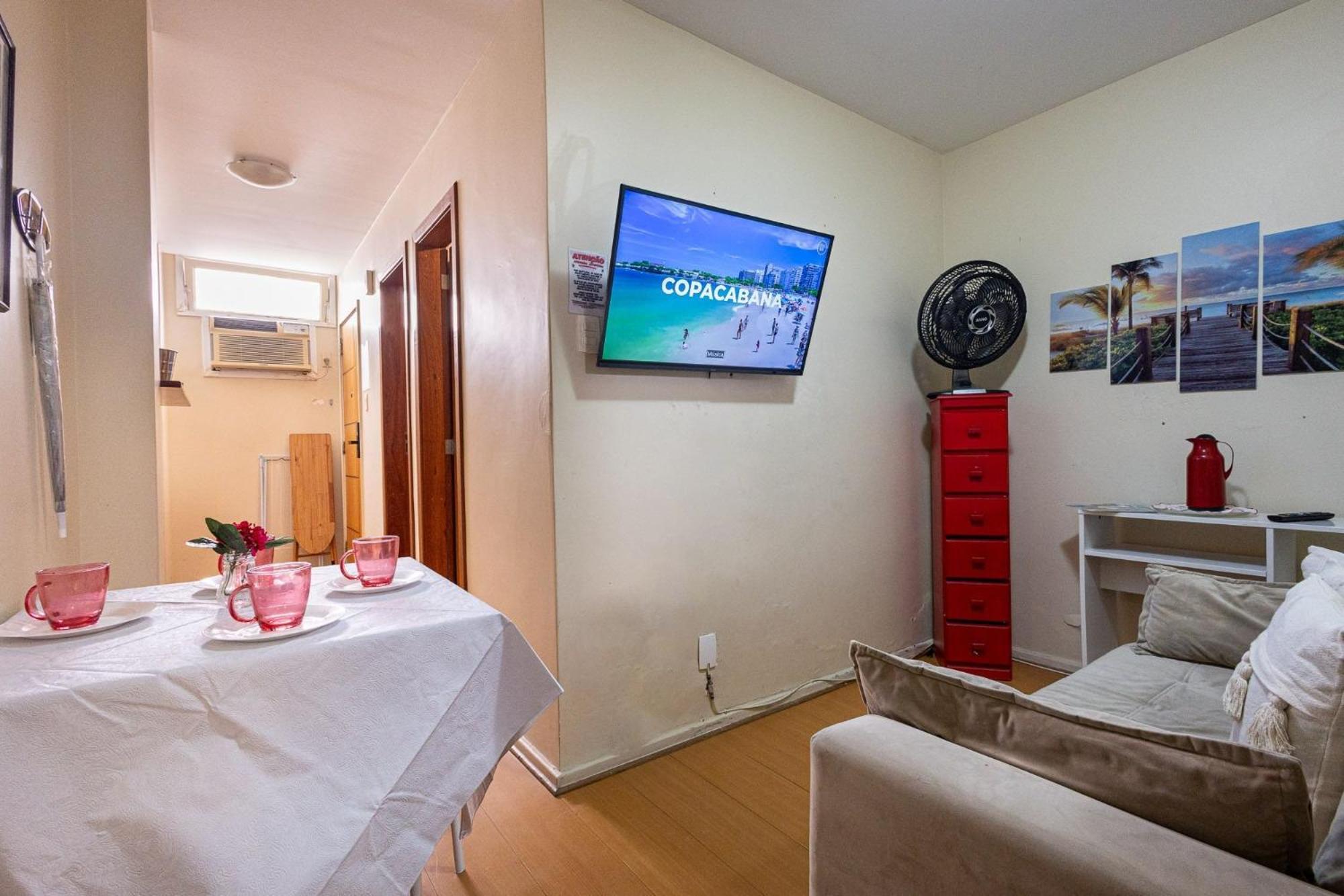 Apartamento Copacabana 200M Da Praia - Wifi Gratis - Cp5 ريو دي جانيرو المظهر الخارجي الصورة